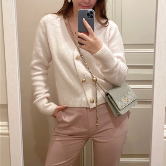 SOLD ❌ CHANEL Authentic RECEIPT Gray Pearl Crush Bag WOC - Picture 11 of 12